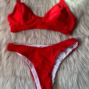 Red bikini